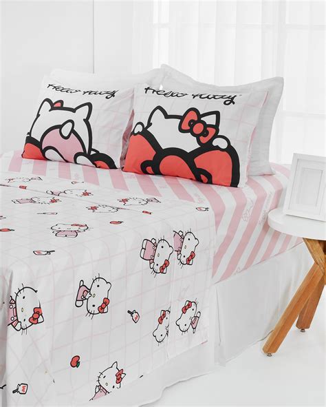 jogo de cama hello kitty